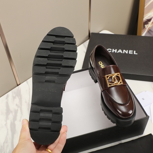 Replica Chanel Leather Shoes For Women #1266984 $102.00 USD for Wholesale