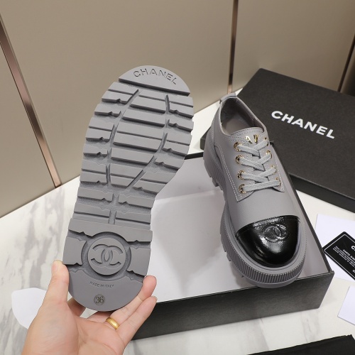 Replica Chanel Leather Shoes For Women #1266985 $98.00 USD for Wholesale