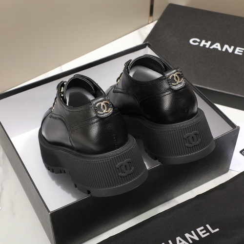 Replica Chanel Leather Shoes For Women #1266986 $98.00 USD for Wholesale