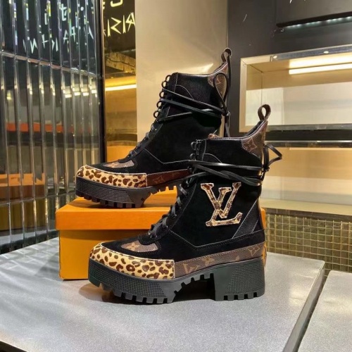 Replica Louis Vuitton Boots For Women #1267035 $100.00 USD for Wholesale