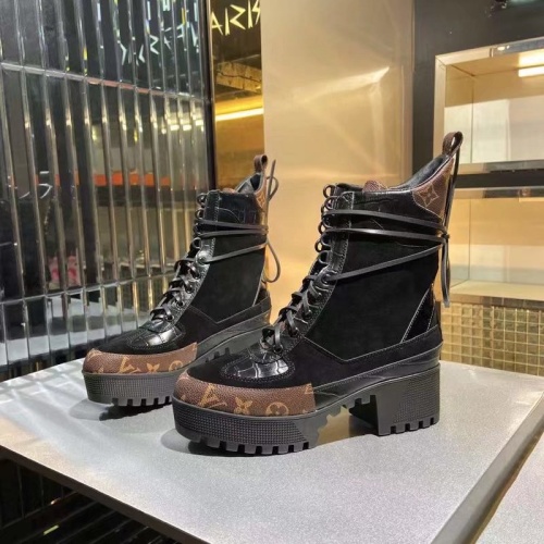 Louis Vuitton Boots For Women #1267037 $100.00 USD, Wholesale Replica Louis Vuitton Boots