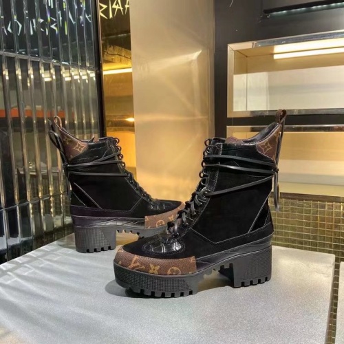 Replica Louis Vuitton Boots For Women #1267037 $100.00 USD for Wholesale