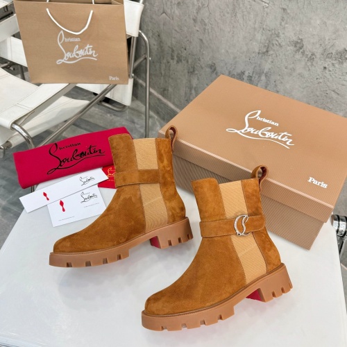 Replica Christian Louboutin Boots For Women #1267047 $112.00 USD for Wholesale