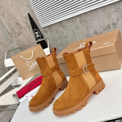 Replica Christian Louboutin Boots For Women #1267047 $112.00 USD for Wholesale