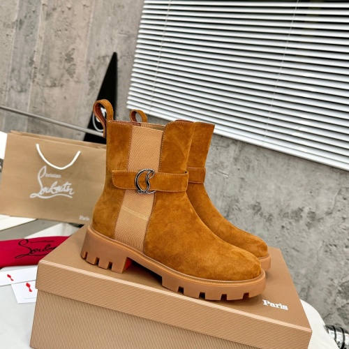 Replica Christian Louboutin Boots For Women #1267047 $112.00 USD for Wholesale