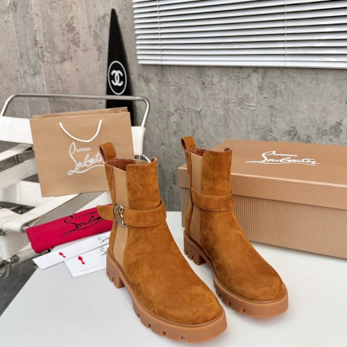 Replica Christian Louboutin Boots For Women #1267047 $112.00 USD for Wholesale