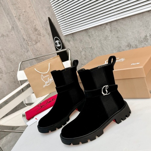 Replica Christian Louboutin Boots For Women #1267052 $112.00 USD for Wholesale