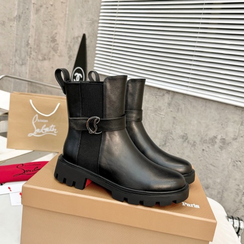 Replica Christian Louboutin Boots For Women #1267056 $112.00 USD for Wholesale