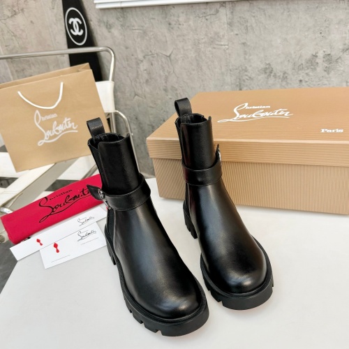 Replica Christian Louboutin Boots For Women #1267056 $112.00 USD for Wholesale