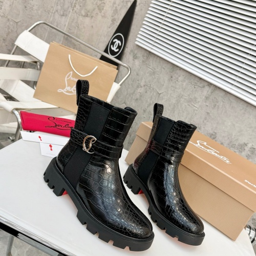 Replica Christian Louboutin Boots For Women #1267058 $112.00 USD for Wholesale