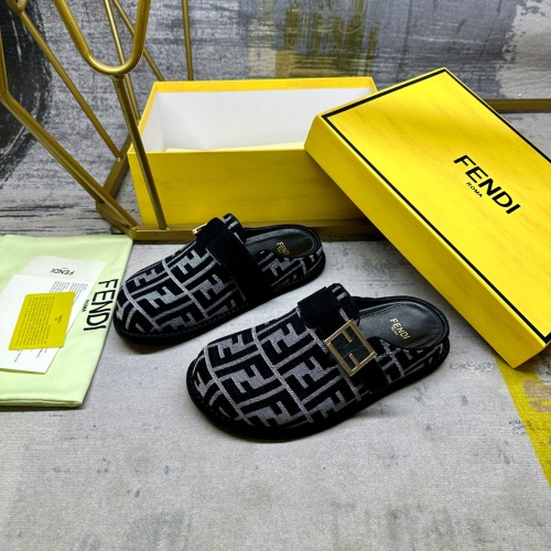 Fendi Slippers For Women #1267067 $88.00 USD, Wholesale Replica Fendi Slippers