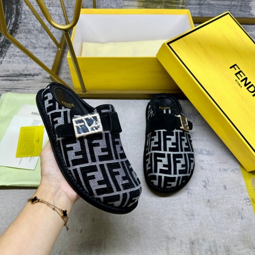 Replica Fendi Slippers For Women #1267067 $88.00 USD for Wholesale