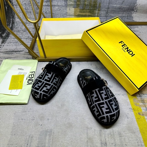 Replica Fendi Slippers For Women #1267067 $88.00 USD for Wholesale