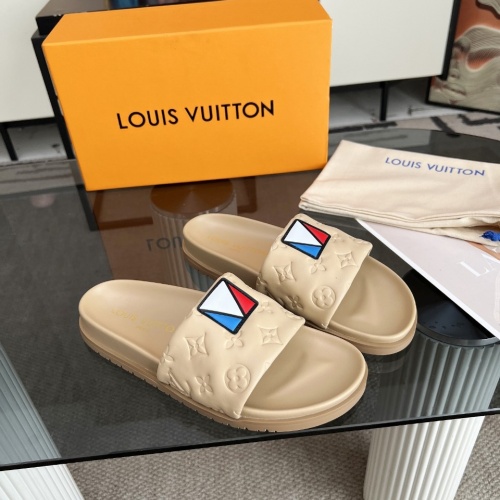 Louis Vuitton Slippers For Women #1267073 $76.00 USD, Wholesale Replica Louis Vuitton Slippers