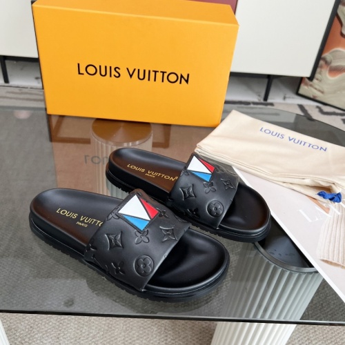 Louis Vuitton Slippers For Women #1267075 $76.00 USD, Wholesale Replica Louis Vuitton Slippers