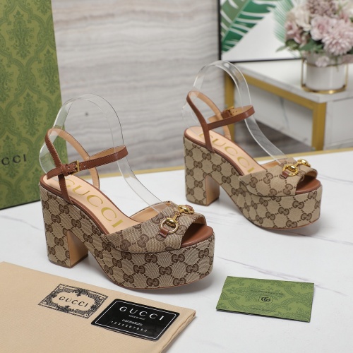 Replica Gucci Sandal For Women #1267089 $125.00 USD for Wholesale