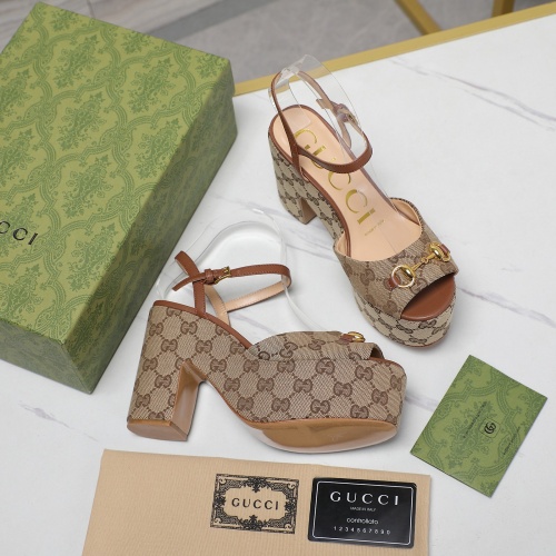 Replica Gucci Sandal For Women #1267089 $125.00 USD for Wholesale