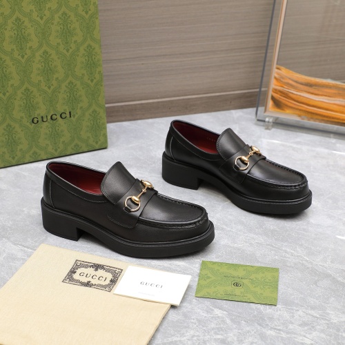 Replica Gucci Oxfords Shoes For Women #1267122 $122.00 USD for Wholesale