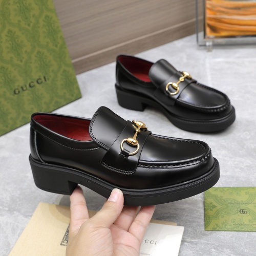 Replica Gucci Oxfords Shoes For Women #1267123 $122.00 USD for Wholesale