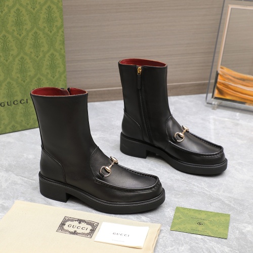 Replica Gucci Boots For Women #1267129 $140.00 USD for Wholesale