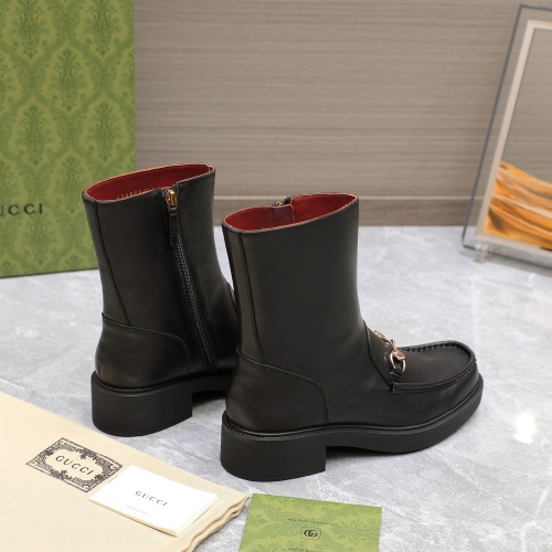 Replica Gucci Boots For Women #1267129 $140.00 USD for Wholesale