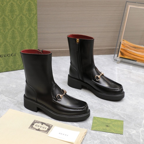 Replica Gucci Boots For Women #1267130 $140.00 USD for Wholesale