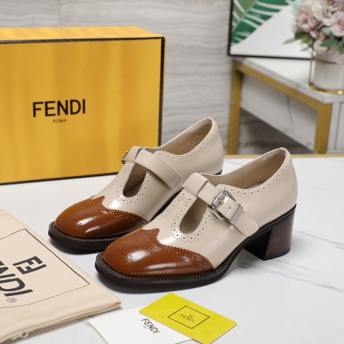 Fendi High-Heeled Shoes For Women #1267131 $140.00 USD, Wholesale Replica Fendi High-Heeled Shoes