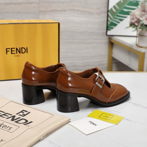 Replica Fendi High-Heeled Shoes For Women #1267132 $140.00 USD for Wholesale