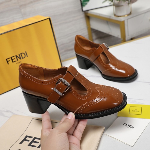 Replica Fendi High-Heeled Shoes For Women #1267132 $140.00 USD for Wholesale