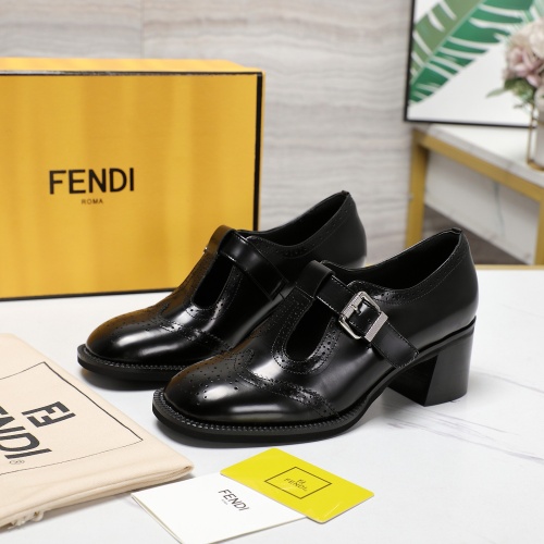 Fendi High-Heeled Shoes For Women #1267133 $140.00 USD, Wholesale Replica Fendi High-Heeled Shoes