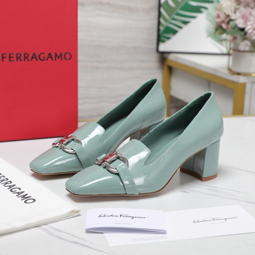 Replica Salvatore Ferragamo High-Heeled Shoes For Women #1267139 $108.00 USD for Wholesale