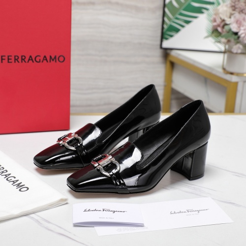 Replica Salvatore Ferragamo High-Heeled Shoes For Women #1267143 $108.00 USD for Wholesale