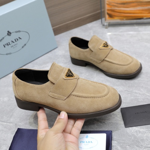 Replica Prada Leather Shoes For Women #1267148 $102.00 USD for Wholesale