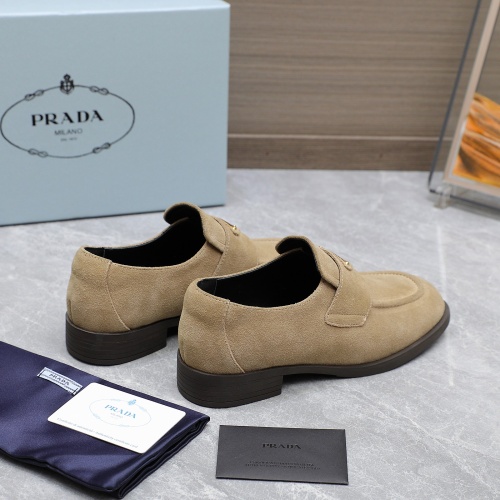 Replica Prada Leather Shoes For Women #1267148 $102.00 USD for Wholesale