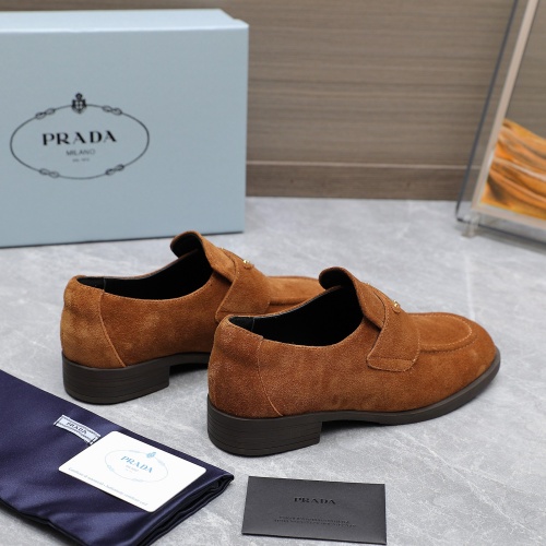 Replica Prada Leather Shoes For Women #1267149 $102.00 USD for Wholesale