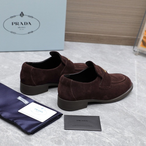 Replica Prada Leather Shoes For Women #1267150 $102.00 USD for Wholesale