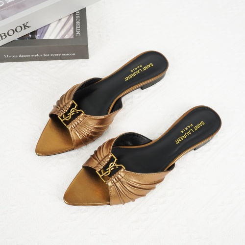 Yves Saint Laurent YSL Slippers For Women #1267163 $85.00 USD, Wholesale Replica Yves Saint Laurent YSL Slippers