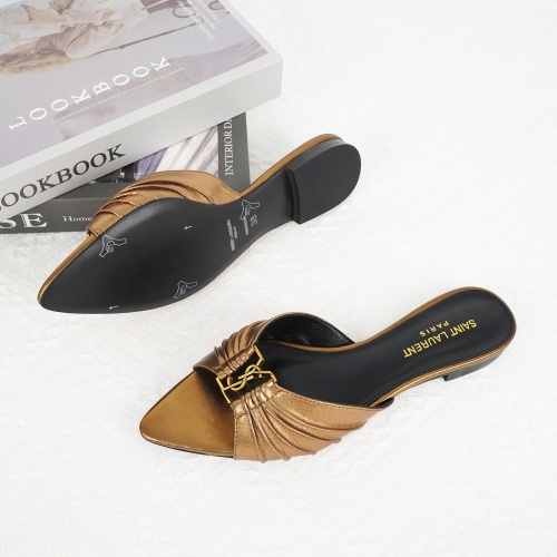 Replica Yves Saint Laurent YSL Slippers For Women #1267163 $85.00 USD for Wholesale