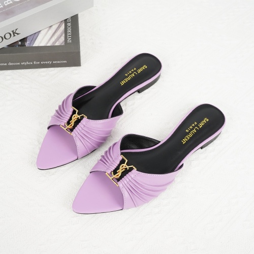 Yves Saint Laurent YSL Slippers For Women #1267172 $85.00 USD, Wholesale Replica Yves Saint Laurent YSL Slippers