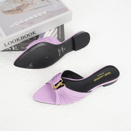 Replica Yves Saint Laurent YSL Slippers For Women #1267172 $85.00 USD for Wholesale