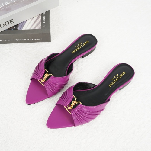 Yves Saint Laurent YSL Slippers For Women #1267173 $85.00 USD, Wholesale Replica Yves Saint Laurent YSL Slippers