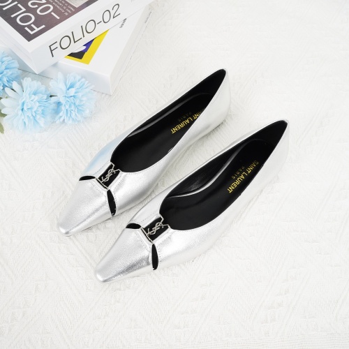 Yves Saint Laurent YSL Flat Shoes For Women #1267193 $96.00 USD, Wholesale Replica Yves Saint Laurent YSL Flat Shoes