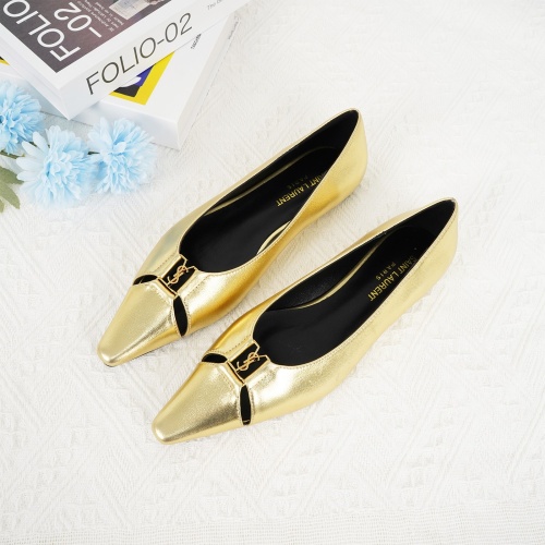 Yves Saint Laurent YSL Flat Shoes For Women #1267194 $96.00 USD, Wholesale Replica Yves Saint Laurent YSL Flat Shoes