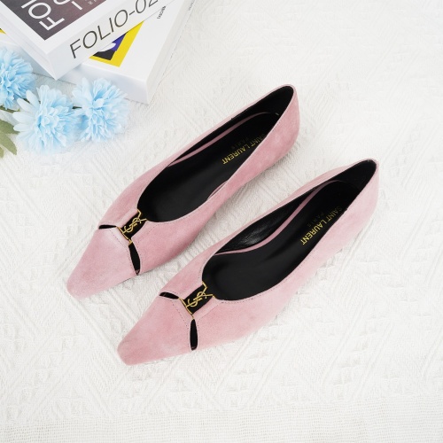 Yves Saint Laurent YSL Flat Shoes For Women #1267195 $96.00 USD, Wholesale Replica Yves Saint Laurent YSL Flat Shoes