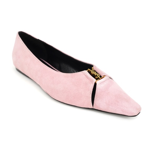 Replica Yves Saint Laurent YSL Flat Shoes For Women #1267195 $96.00 USD for Wholesale