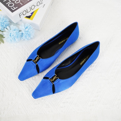 Yves Saint Laurent YSL Flat Shoes For Women #1267198 $96.00 USD, Wholesale Replica Yves Saint Laurent YSL Flat Shoes