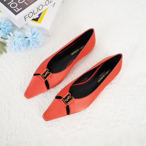 Yves Saint Laurent YSL Flat Shoes For Women #1267199 $96.00 USD, Wholesale Replica Yves Saint Laurent YSL Flat Shoes