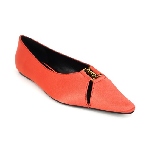 Replica Yves Saint Laurent YSL Flat Shoes For Women #1267199 $96.00 USD for Wholesale