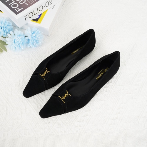 Yves Saint Laurent YSL Flat Shoes For Women #1267201 $96.00 USD, Wholesale Replica Yves Saint Laurent YSL Flat Shoes