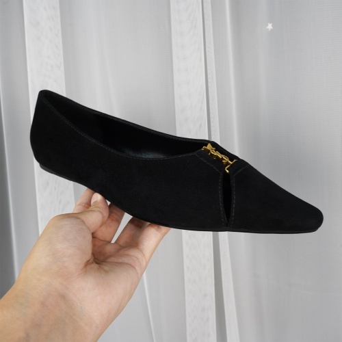 Replica Yves Saint Laurent YSL Flat Shoes For Women #1267201 $96.00 USD for Wholesale